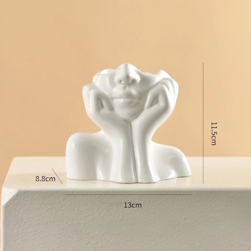 Chic Face Vase Décor