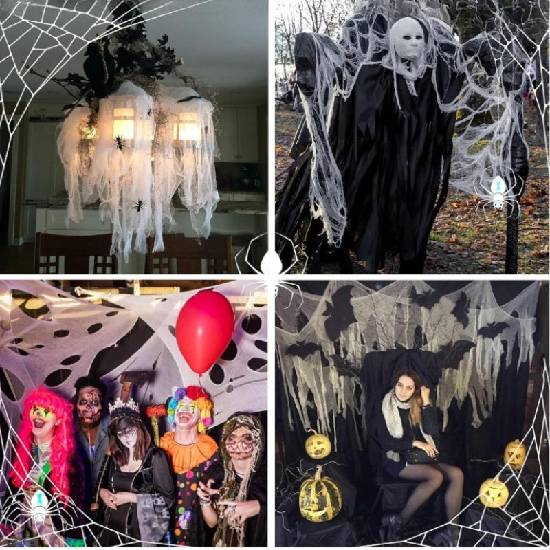 Spooky Stretch Spider Webs