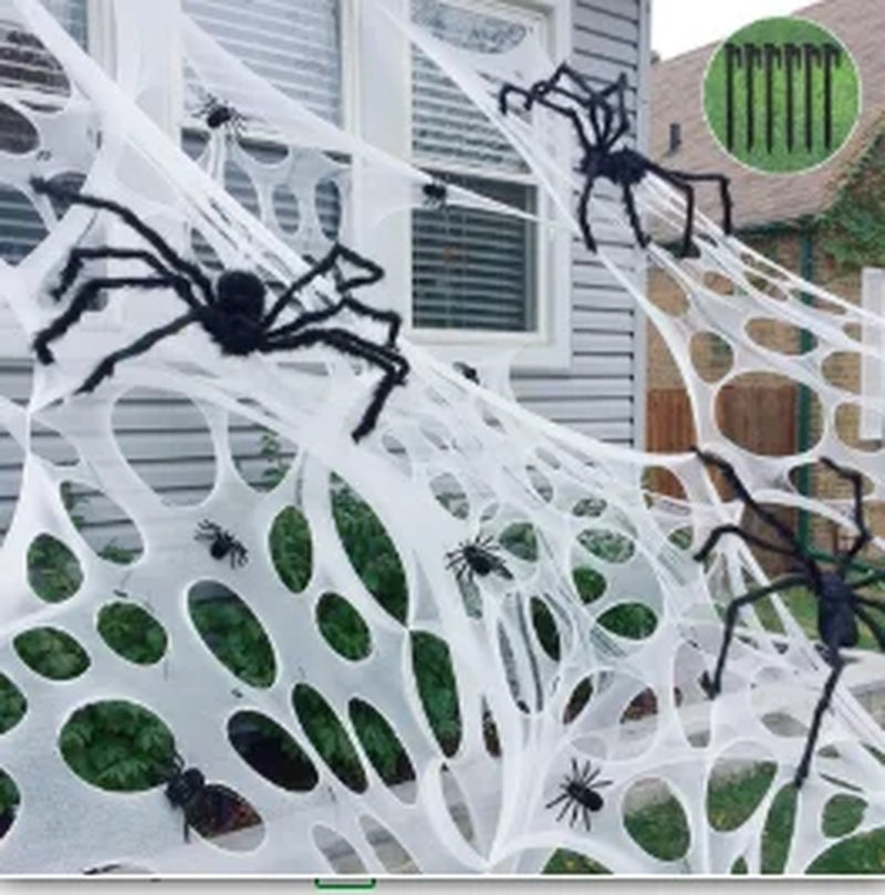 Spooky Stretch Spider Webs