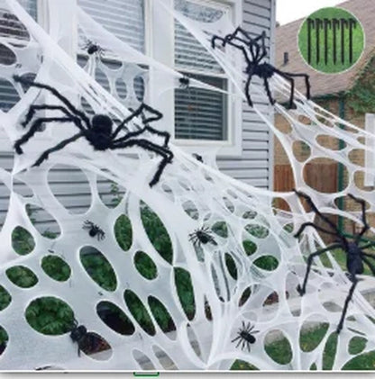 Spooky Stretch Spider Webs