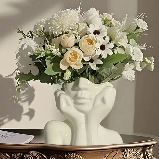 Chic Face Vase Décor