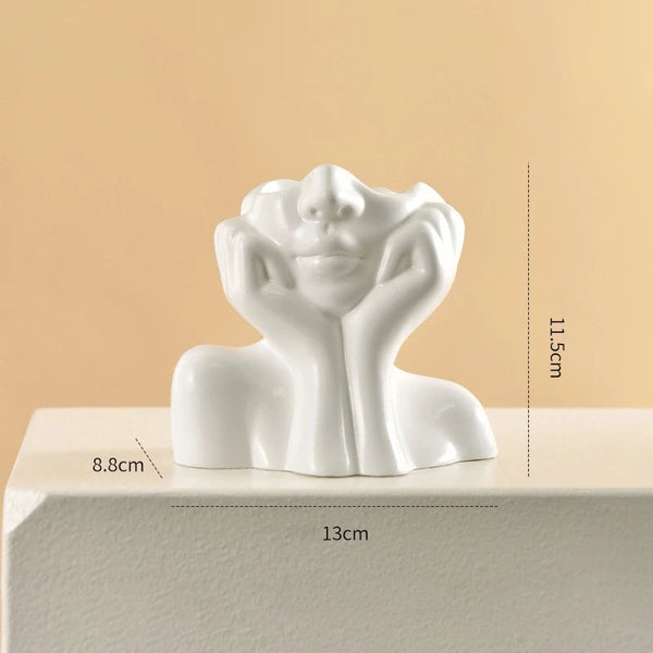 Chic Face Vase Décor