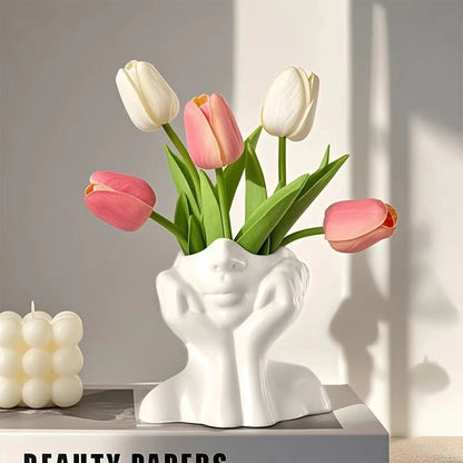 Chic Face Vase Décor