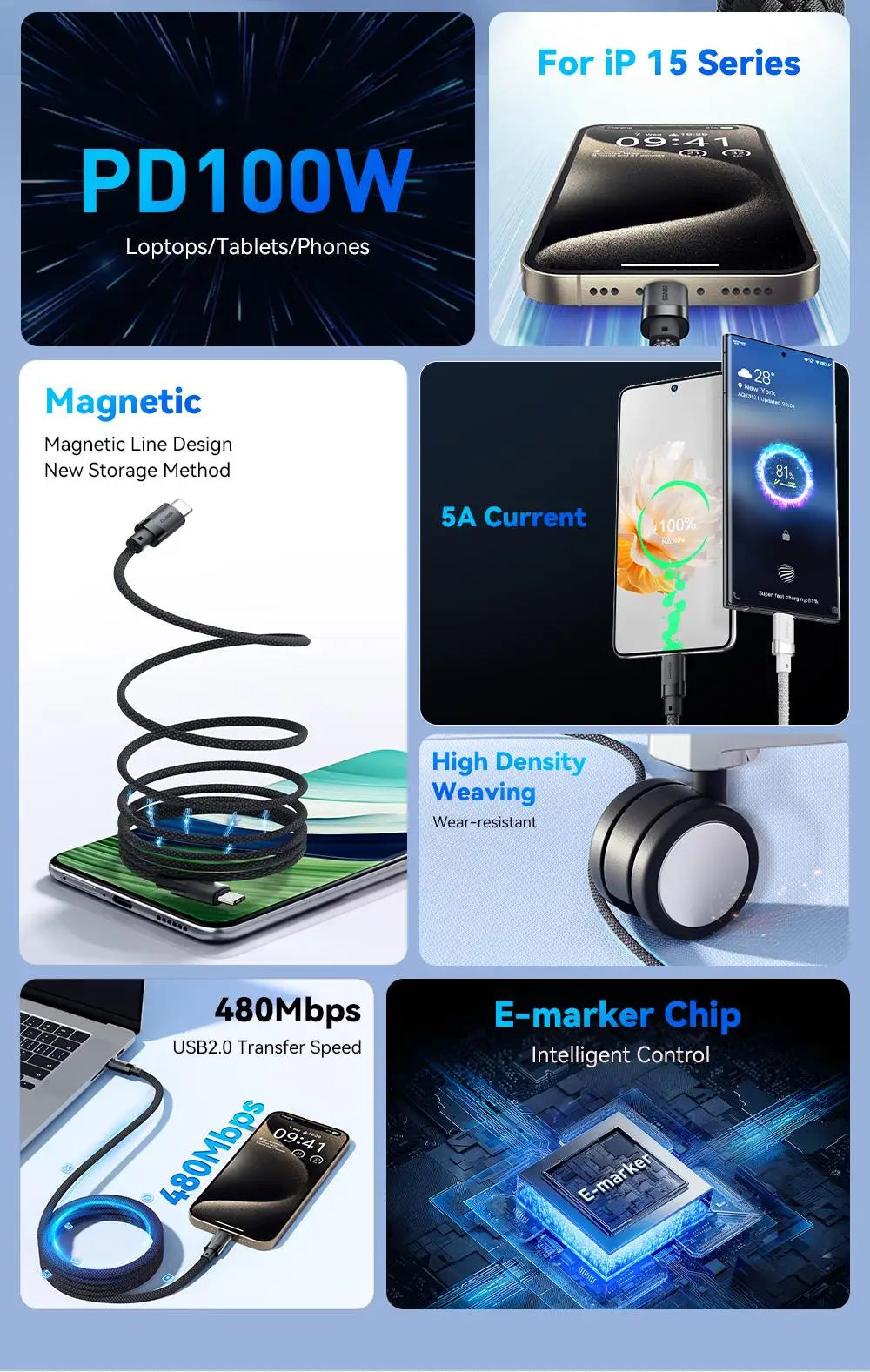 Magnetic Fast Charging Cable