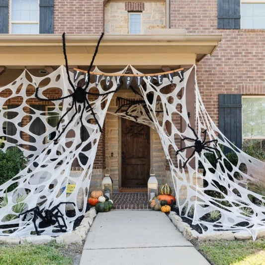 Spooky Stretch Spider Webs