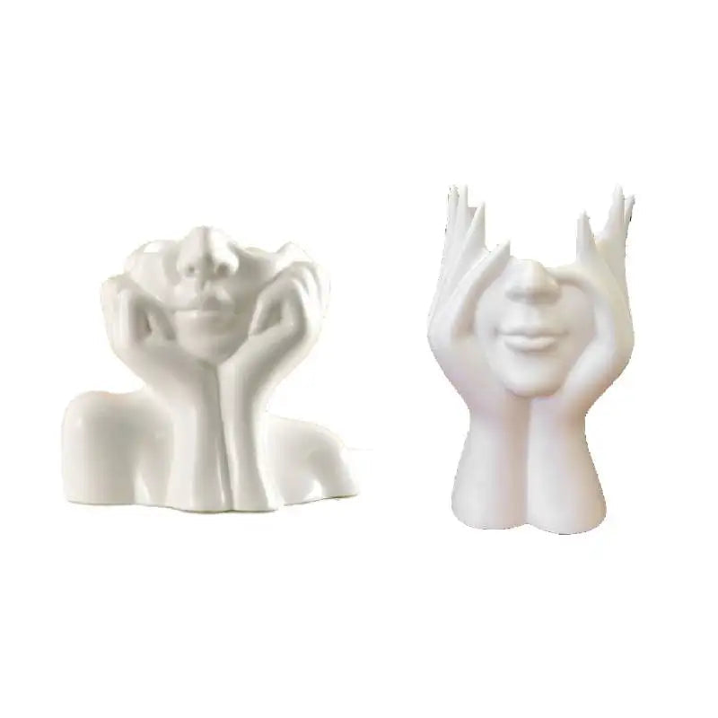 Chic Face Vase Décor