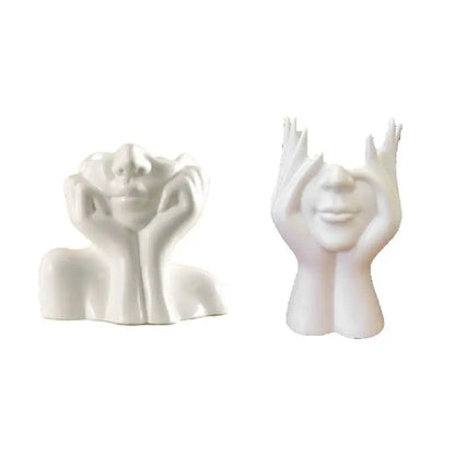 Chic Face Vase Décor