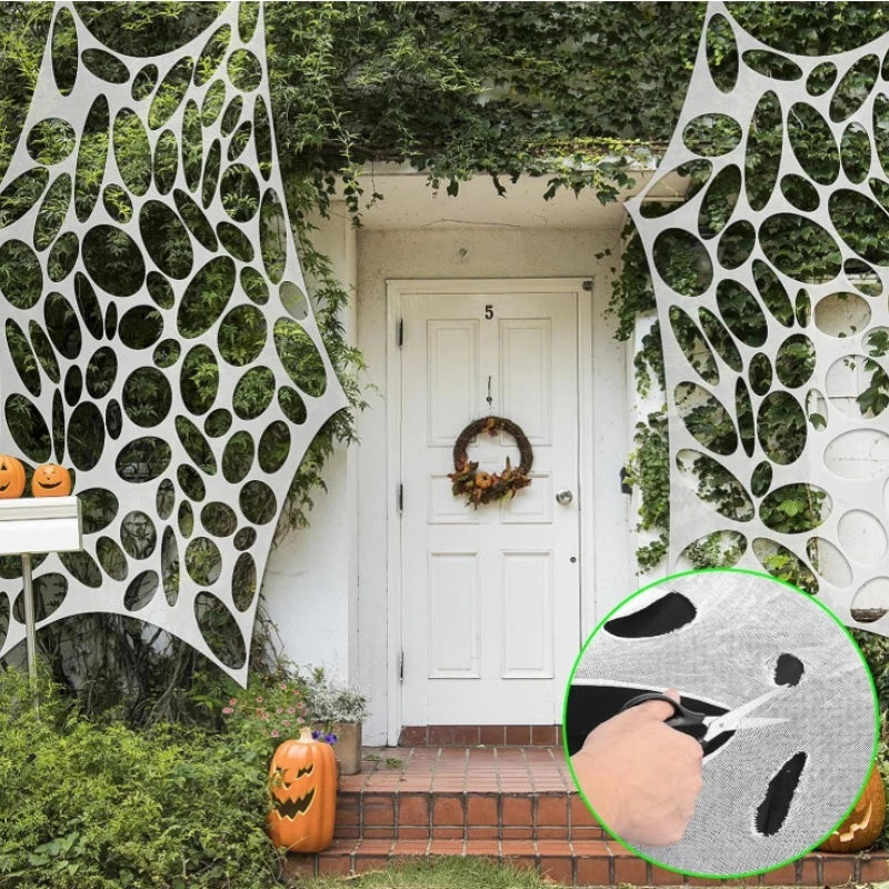Spooky Stretch Spider Webs