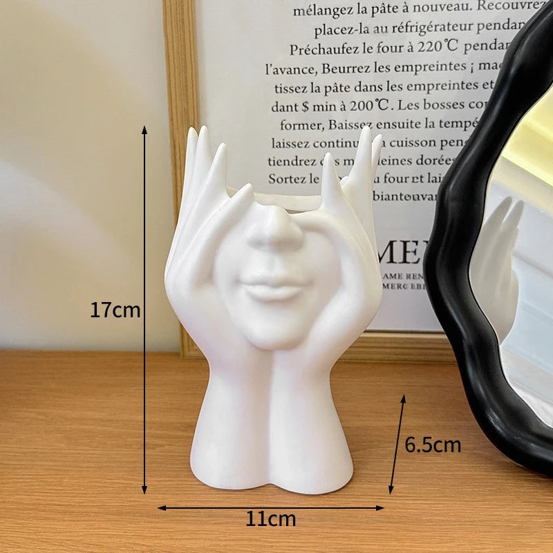 Chic Face Vase Décor